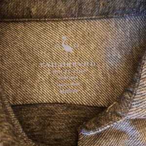 Tailorbyrd grey button-down long sleeve shirt Medium